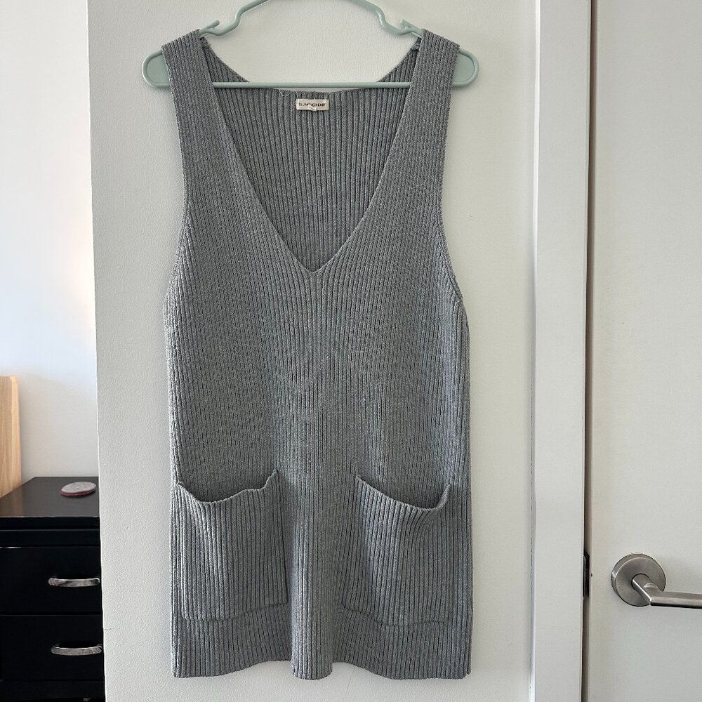Gray Knit Layering Dress